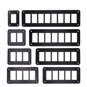 Mới 1 / 2 / 3/4/6/8 Rocker chuyển nhà khung cho carling arb <span class=keywords><strong>Narva</strong></span> (37mm x 21mm) Bảng điều khiển cài đặt Bảng điều khiển nhôm - Product Image 2