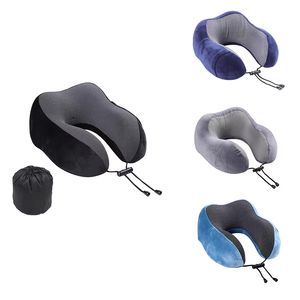 Có thể điều chỉnh cổ gối du lịch gối Bộ nhớ bọt hỗ trợ di động có thể gập lại Ergonomic cổ tử cung phần còn lại máy bay xe thoải mái - Product Image 6