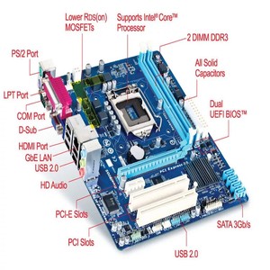 Motherboard H61 Mainboard Ga-h61m-<strong>s1</strong> LGA 1155 <strong>Sockets</strong> CPU DDR4 RAM Work Perfectly - Product Image 4