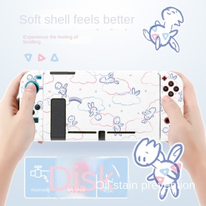 เทรนด์ใหม่ Nintendo Switch ปลอกป้องกันโอแอลอีดีเคสนิ่ม TPU พิมพ์ลายผิวนอกป้องกันเต็มรูปแบบอุปกรณ์เสริมสำหรับเกม - Product Image 4