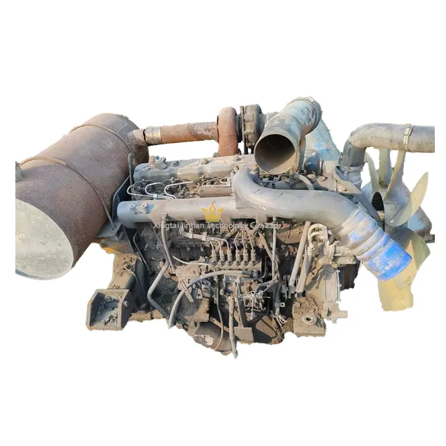 Motor diésel de excavadora usado DE12, conjunto completo DE12TIS para DX500LC