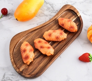 定制不规则实木托盘供应茶水早餐盘 - Product Image 5
