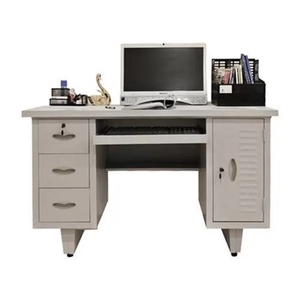 Best Selling China Factory Knocked Down <strong>Computer</strong> <strong>Table</strong> With <strong>Three</strong> Drawers Steel Office Desk - Product Image 2