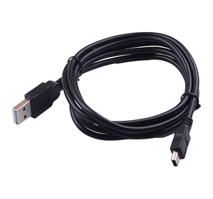 สายชาร์จข้อมูล USB 3A 5Pin มินิ USB 2.0ชนิดตัวผู้สาย mini USB 3A สายชาร์จเร็วถักเปีย - Product Image 1