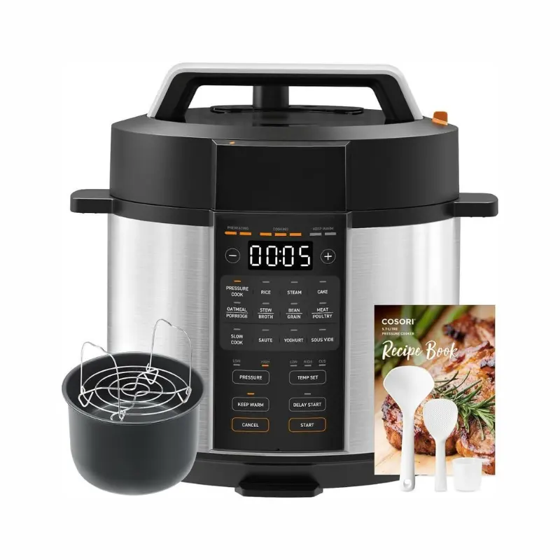 HOTDEAL Robot ménager 14 tasses Hachoir à légumes Déchiquetage, purée et pétrissage de pâte, acier inoxydable, DFP-14BCNY