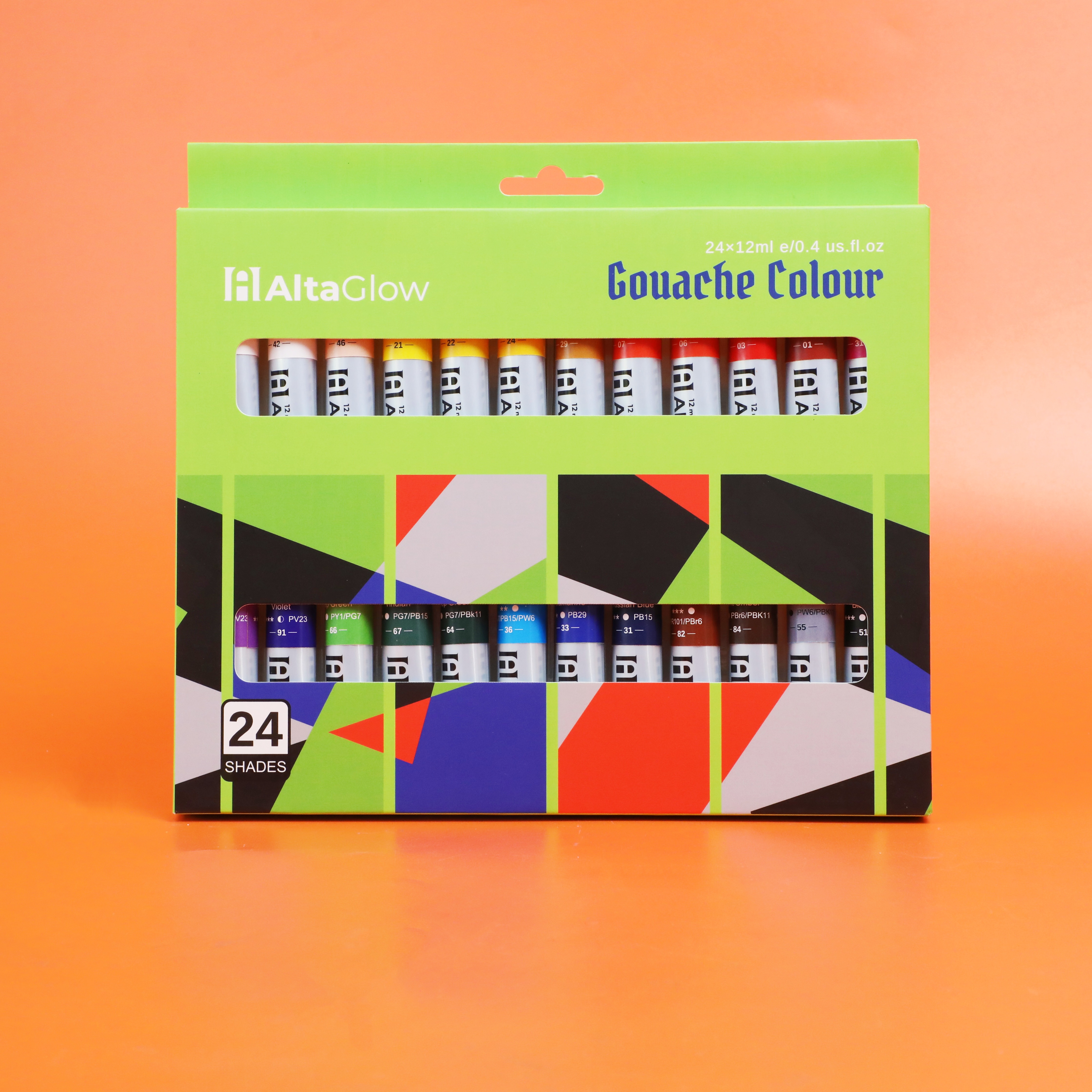 24 couleurs Gouache Set