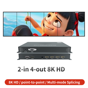 Çoklu monitör denetleyicisi için çelik Video projektör aydınlatma kumandası 4K 2x4 Video duvar çoklu Video ekran işlemcisi - Product Image 3