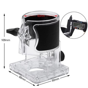 Yeni ağaç İşleme Router kırpma makinesi üs şeffaf kapak ayarlanabilir oyma makinesi koruyucu kabuk kırpma için kullanılan - Product Image 6