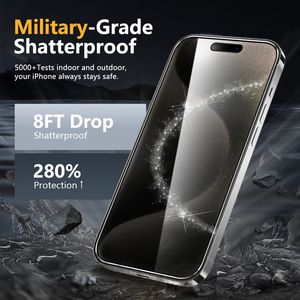 Lfd <span class=keywords><strong>3</strong></span> gói cho iPhone 16 bảo vệ màn hình riêng tư chống gián điệp Tempered-Glass bảo vệ màn hình riêng tư với công cụ cài đặt dễ dàng - Product Image 5