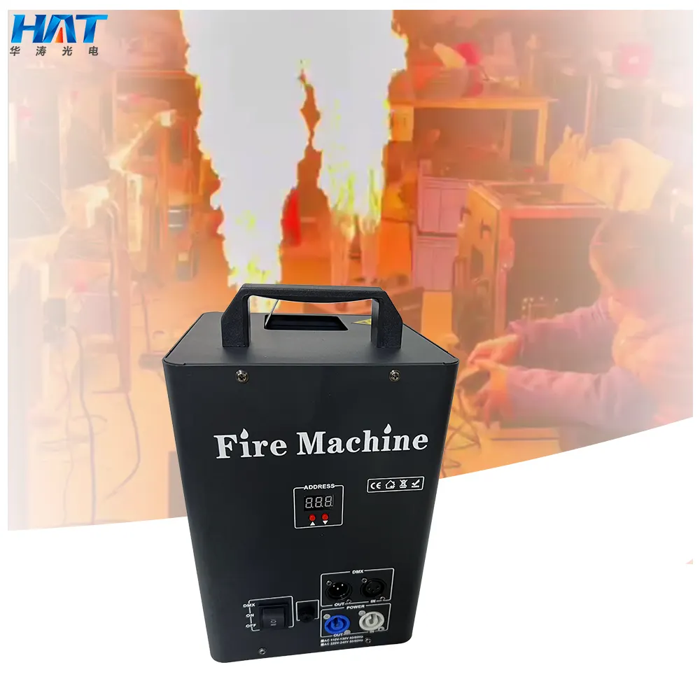 Hoed Professionele Dj Show Party Apparatuur 250W Fire Machine Power Rohs Dmx Afstandsbediening Vuur Machine Podium Kunstmatige Vuur Machine Machine