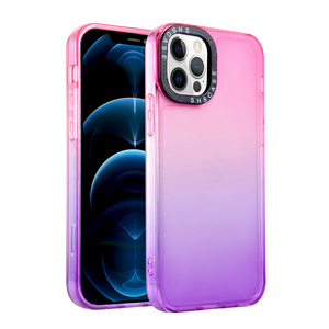 הקרינה צבע ברור עמיד הלם טלפון מקרה עבור iPhone <span class=keywords><strong>12</strong></span> מיני 11 פרו מקס SE2 <span class=keywords><strong>X</strong></span> XR XS מקסימום 7 8 6S בתוספת צבעים בוהקים רך כיסוי