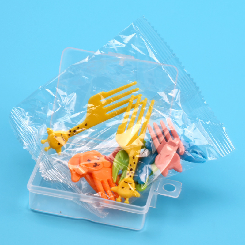 Boîte transparente girafe 10 pièces
