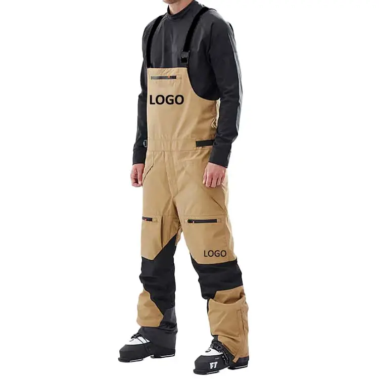 Pantaloni da sci con bavaglino da Snowboard e pantaloni da sci sport invernali da esterno pantaloni di abbigliamento sportivo isolati antivento e impermeabili Unisex