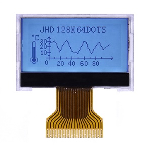 FSTN 负液晶模块复合 1英寸尺寸 JHD12864-G08BTW-BW-3 - Product Image 1