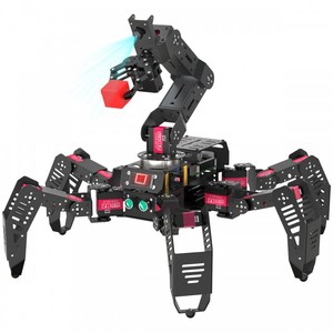 Robot Smart Robot SpiderPi Pro Hexapod con braccio robotico AI alimentato da tavola per Raspberry Pi 4B 4GB - Product Image 1