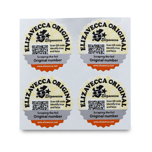 Free Design High Security Printing Anticounterfeit Qr <strong>Code</strong> Sticker Serial Barcode Label - Product Image 5