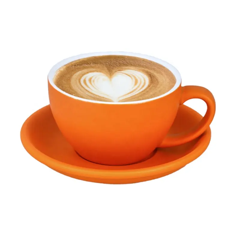 مخصص شعار مصنع المصنعين اقداح القهوة الخزفية إسبرسو كوب سيراميك وطبق مخصص المزجج القهوة الكؤوس