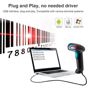 2DバーコードスキャナーハンドヘルドQrコード有線売れ筋新デザイン多機能カスタムQrコードスキャナースーパーマーケットでの使用 - Product Image 3