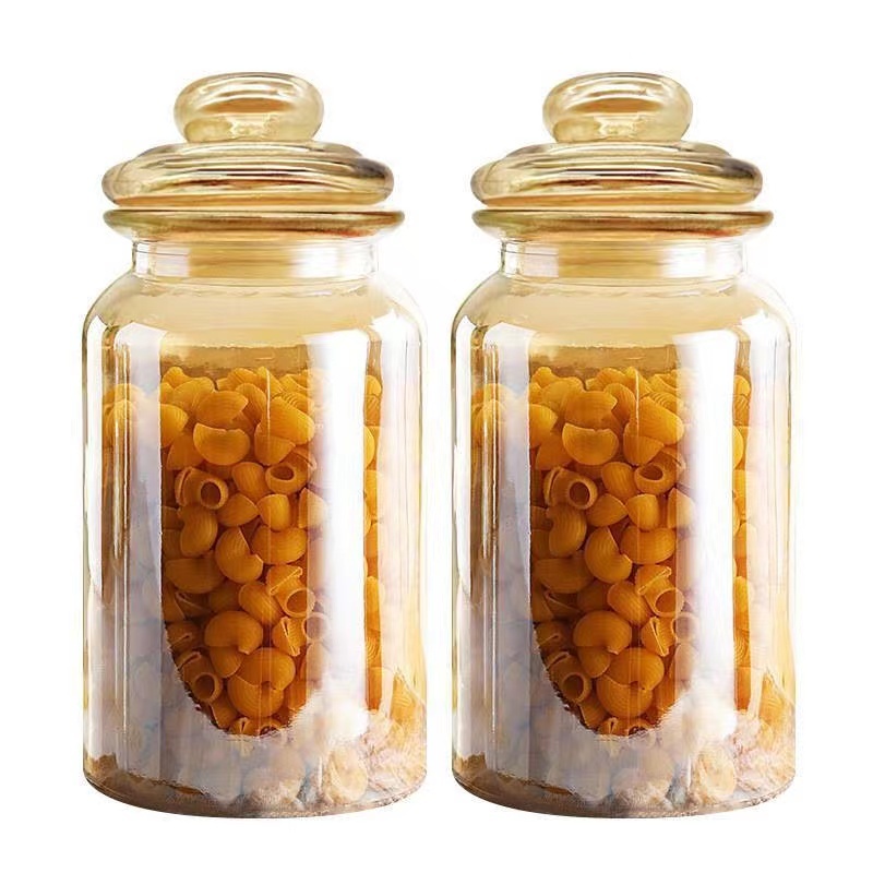 50~1000ml heart lid glass jar cream amber glass honey jar