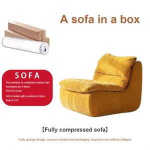 Vacuum Compression Packing Modern Grey Fabric Sectional L Shape Corner Compress Sofa for Home Living Room - Product Image 2