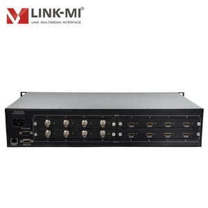 Sistema de conmutador de matriz híbrida 8x8, 4K @ 30Hz, HDMI/DVI/VGA/SDI, entrada/salida EDID IR remoto/botón/RS232/Control central