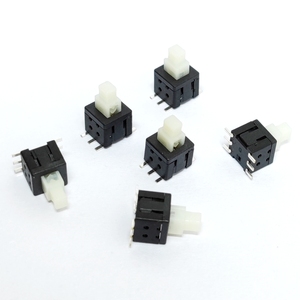 Werkseitig günstiger Verriegelung taster schalter PB22M06511-07 5,8mm * 5,8mm 6Pin 1 NO1NC Selbst sperren der Druckknopf schalter - Product Image 2
