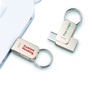 Super Mini TypC USB 3.0 Flash-Laufwerk benutzer definiertes Logo 32GB 64GB USB Pen drive Speicher Expad Flash-Disk Metall benutzer definierte USB-Stick Schlüssel bund - Product Image 1