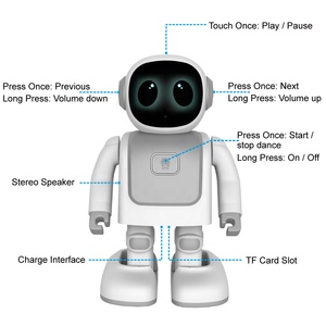 Programmierung Tanz Interaktiver Roboter lautsprecher Neues Handy zubehör Kinder roboter Lautsprecher Kinderspiel zeug - Product Image 3