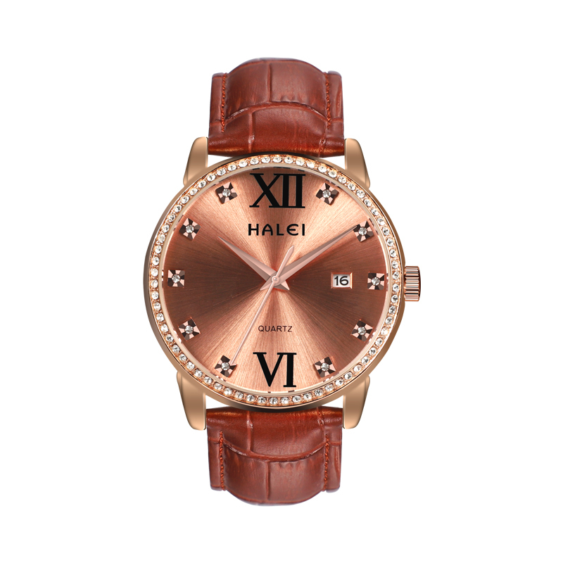 Brown and Rose Gold