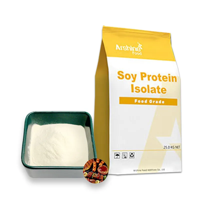 عزل بروتين الصويا 25 كجم مكونات غذائية 90% مسحوق هيدروليزم منسوج Tvp سعر بروتين عزل الصويا