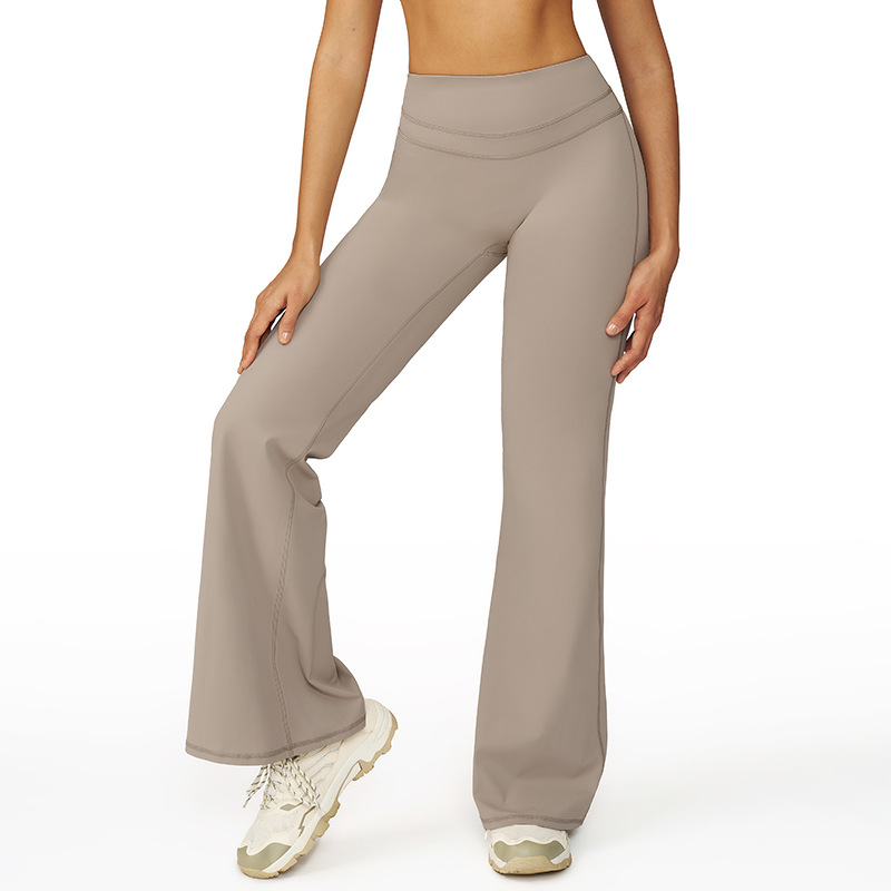 Legging évasé kaki clair