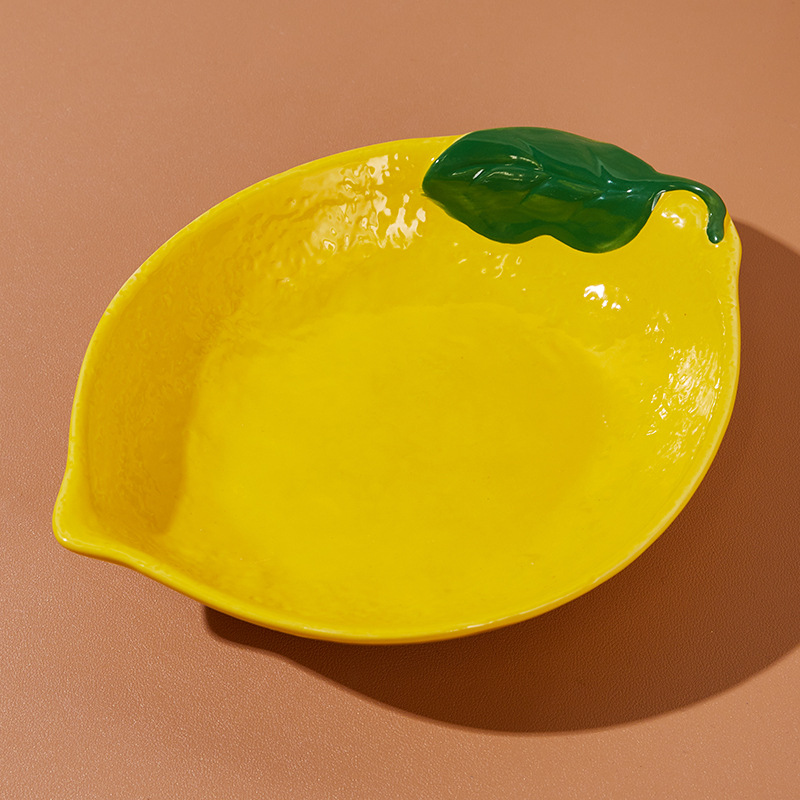 Assiette jaune