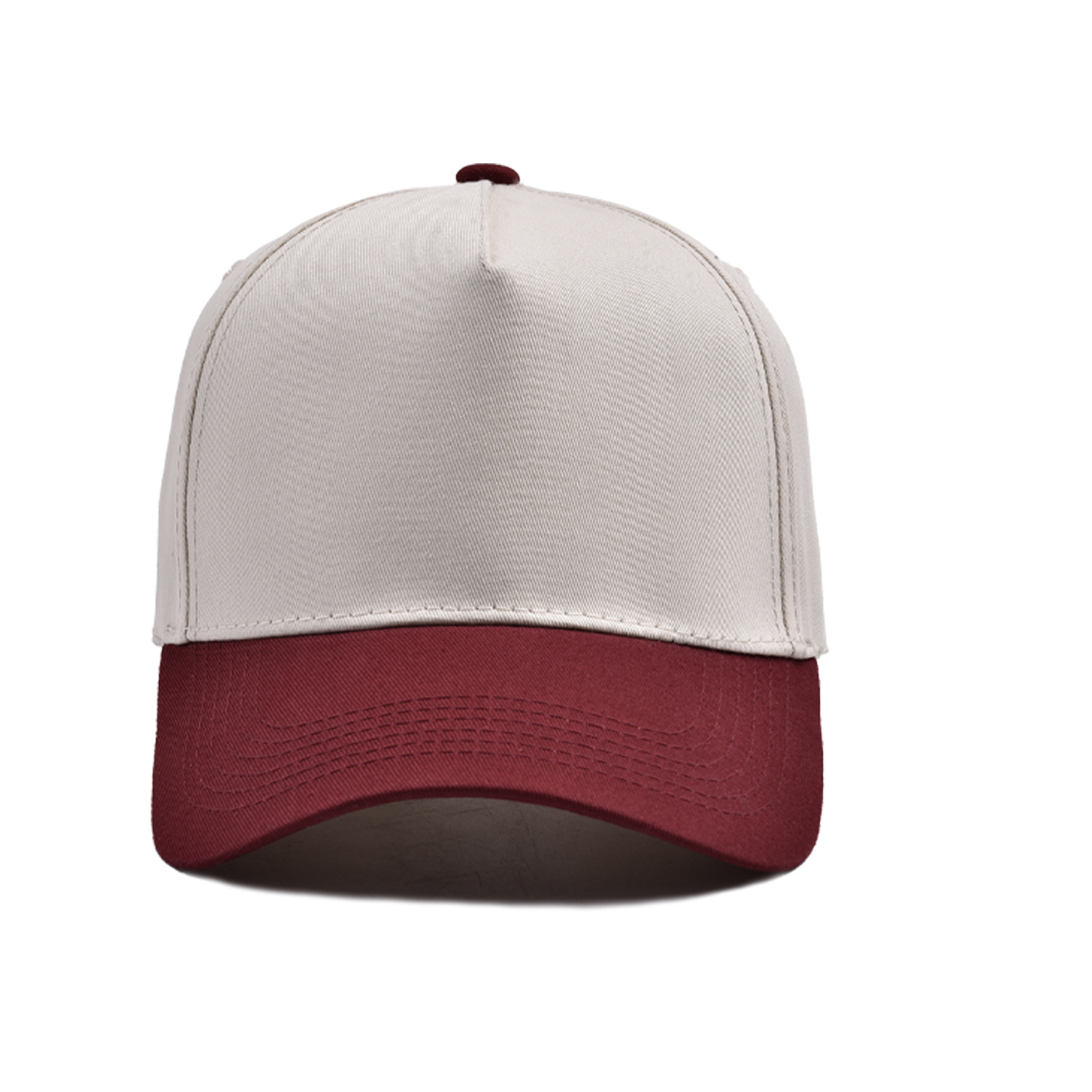 Wine red - five panel baseball cap