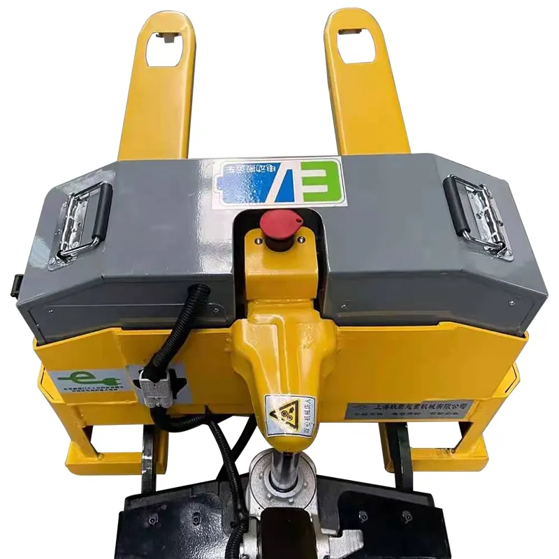 Semi-Elektrische Batterij Power Pallet Truck Jack 2 Ton 3 Ton Aanpasbare Handpallet Truck