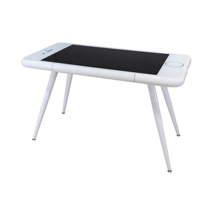 Escritorio de oficina inteligente para ordenador, mesa de juegos con diseño moderno para Pc, con función de carga inalámbrica - Product Image 1