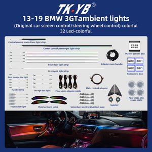 ไฟสร้างบรรยากาศรถยนต์ใหม่สำหรับรุ่น BBA 3GT + A7 + E-W213สายลวดนีออนเปลี่ยนสีไฟ LED ซิงค์เพลงตกแต่ง - Product Image 2