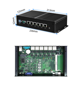 6 LAN Mini Pc Firewall Router Hardware Palo Alto Network 4405U Barebone Linux Ubuntu Pfsense Soft Router Firewall - Product Image 4