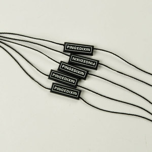 Free Design <strong>Custom</strong> Own Brand Garment Plastic Seal <strong>Tag</strong> and Embossed Seal <strong>Tags</strong> for Clothing <strong>String</strong> Hang <strong>Tags</strong> - Product Image 2