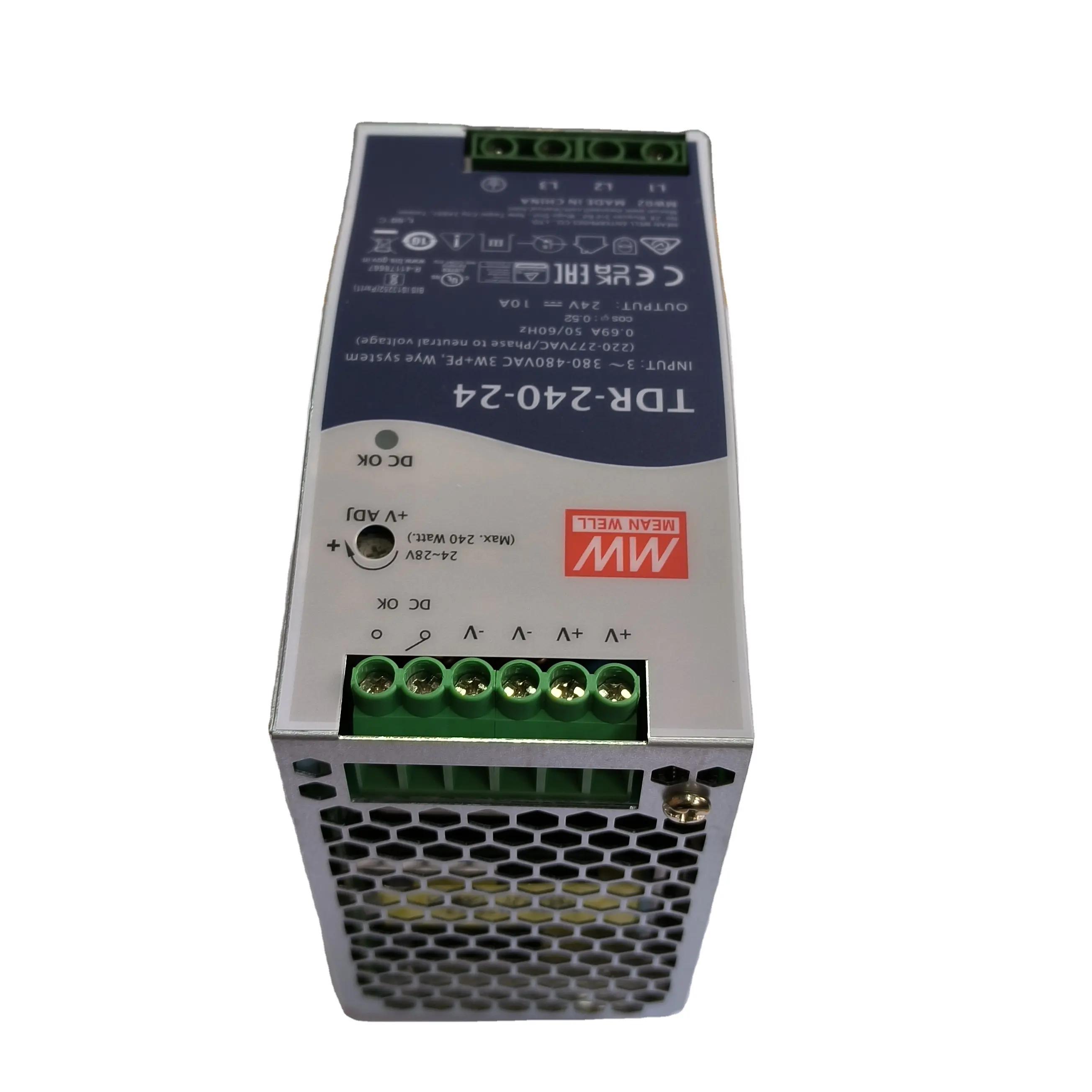 TDR-240-24 baru dan asli, tiga fase input AC DIN rel industri catu daya AC/DC modul 240W