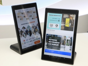 A forma di L Desktop interattivo Touch Digital Signage 10.1/14 pollici positivo recensione macchina piccola pubblicità gioco Tablet Android - Product Image 5