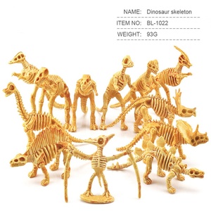 迷你侏罗纪恐龙骨架考古发掘三角龙化石恐龙模型玩具 - Product Image 2