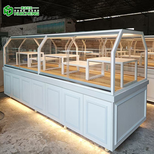 Hiển thị tủ bánh Hiển thị giá bánh bánh bánh bánh thiết kế nội thất Kệ Hiển thị trường Hợp bánh ngọt kệ trưng bày bánh Kính Hiển thị - Product Image 6