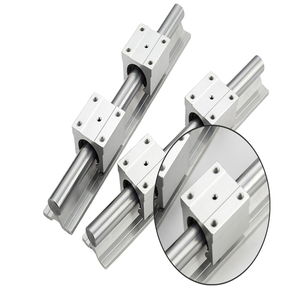 SBR <strong>and</strong> TBR Series Aluminum Round <strong>Linear</strong> Shaft Guide <strong>Rail</strong> with Slider <strong>and</strong> <strong>Block</strong> for CNC Machine Customized Size Provided - Product Image 3