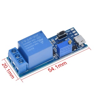 Smart Electronics 5V-30V Micro USB Power Adjustable <strong>Delay</strong> Relay Timer Control Module Trigger <strong>Delay</strong> Switch - Product Image 2