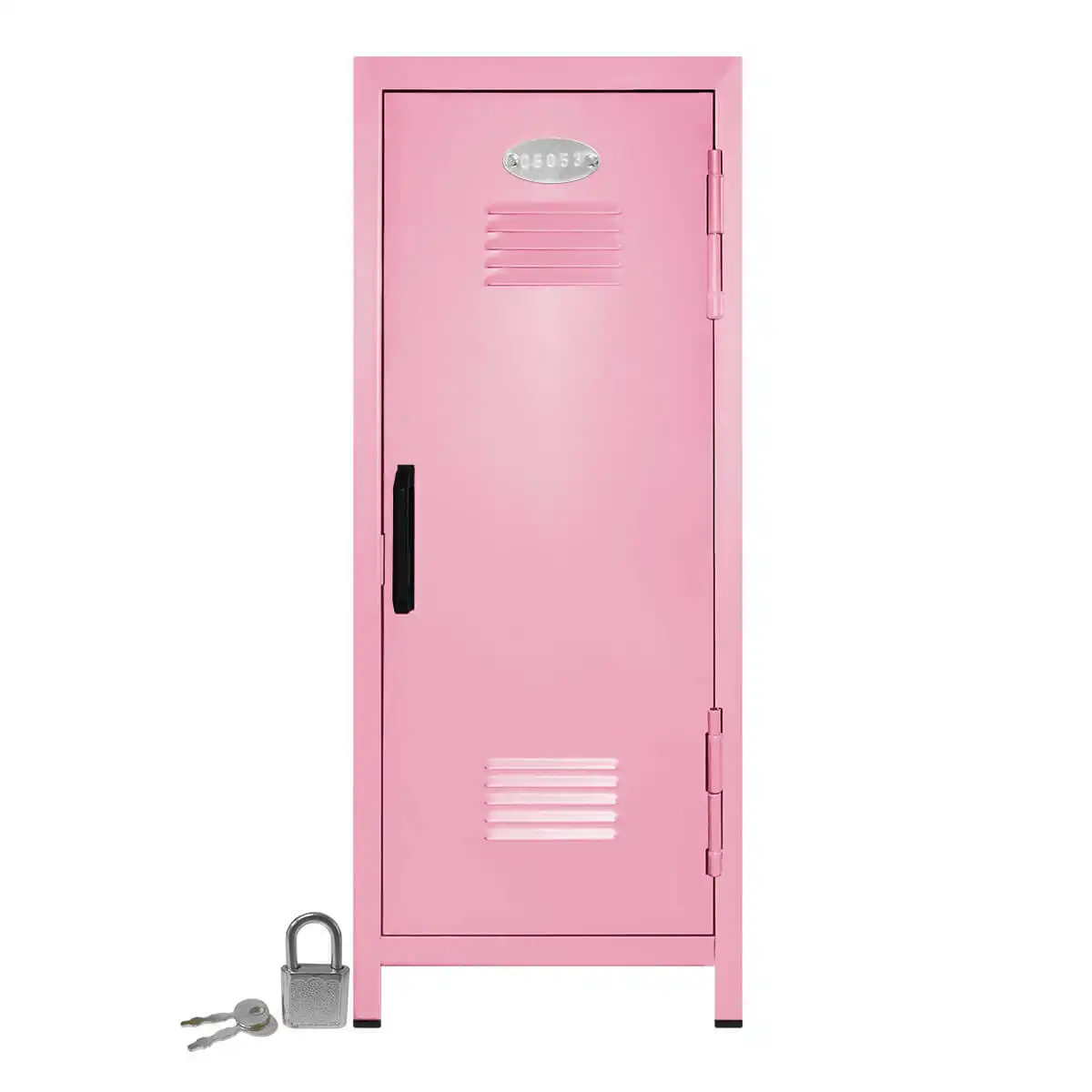 Mini llavero de metal de hierro para puerta de niños, caja de escritorio, casillero de almacenamiento para bebé, Kawaii, rosa, china