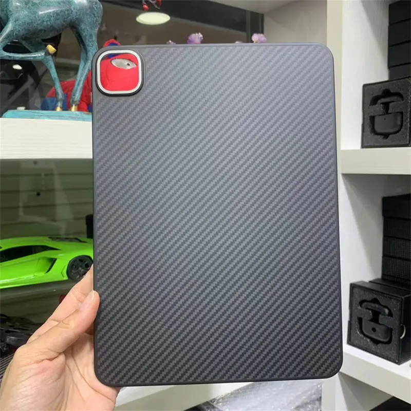 Kohle faser Soft TPU Stoßstange Hard PC-Abdeckung mit Kamera objektiv Schutz Tablet-Hülle für iPad Pro 11 Zoll