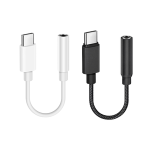 Type-<strong>C</strong> 3.5mm Audio Cable Digital Decoding Patch Cord Mobile Phone Adapter Microphone Earphone Sound Card Telephone Speaker - Product Image 1