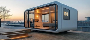 กระท่อมแอปเปิลแบบมีโครงสามารถถอดออกได้ใช้สำหรับห้องนอนห้องน้ำวิลล่าห้องนั่งเล่นสำนักงานในอพาร์ทเมนต์ - Product Image 5