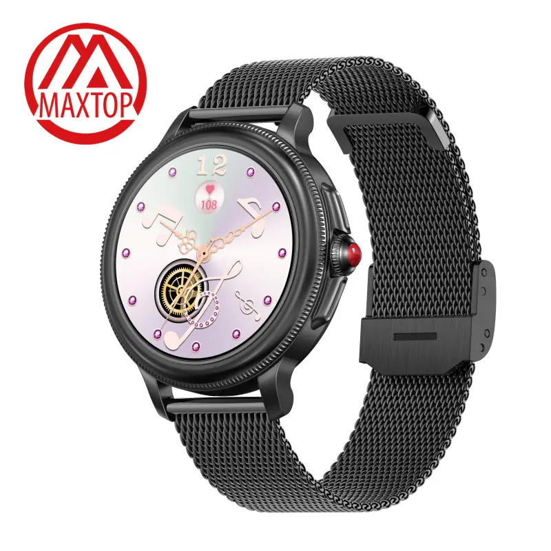 Maxtop 45Mm Đồng Hồ Thông Minh Phụ Nữ Vàng Đồng Hồ Thông Minh 2 Inch Vòng Đeo Tay Thông Minh Trong Màu Xanh đậm