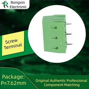 3P màu xanh lá cây PCB vít khối thiết bị đầu cuối kf128 5.08 mét Pitch solderable nối cho hệ thống dây điện - Product Image 1